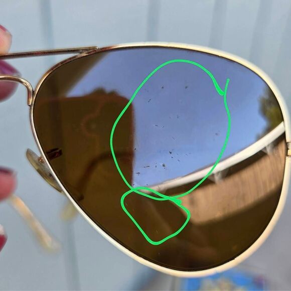 Vintage 80s Ray-Ban B&L Aviator Sunglasses – Gold Frame B-15 Brown Lenses 58-14 - Picture 8 of 9